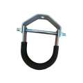 Metric steel single pipe clamps